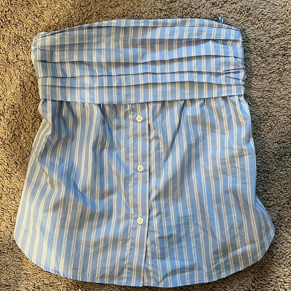 Striped shift top